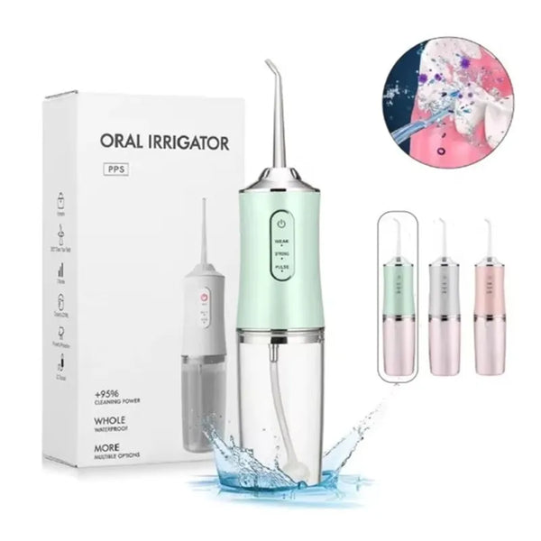Irrigador Oral Portátil - Limpeza Profunda com Jato de Água